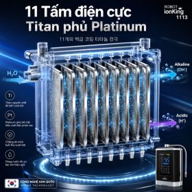 Máy lọc nước iON kiềm Robot ionKing 1113 tạo 13 loại nước tốt