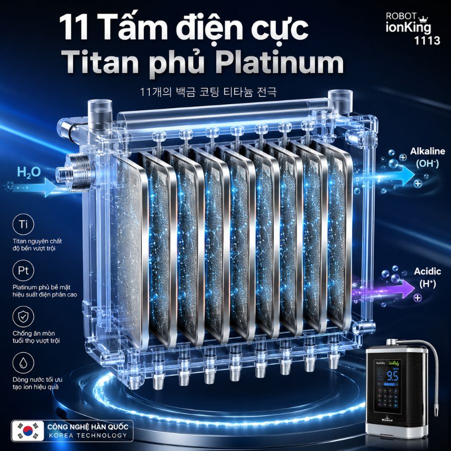 11 Tấm điện cực Titan phủ Platinum