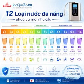 Máy lọc nước điện giải iON kiềm Robot ionQueen 912 bảo hành chính hãng