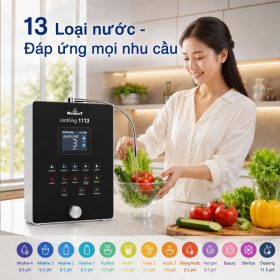 Máy lọc nước iON kiềm Robot ionKing 1113 tạo 13 loại nước tốt