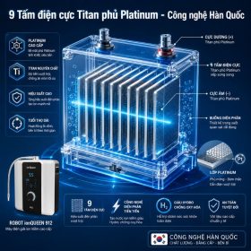 Máy lọc nước điện giải iON kiềm Robot ionQueen 912 bảo hành chính hãng