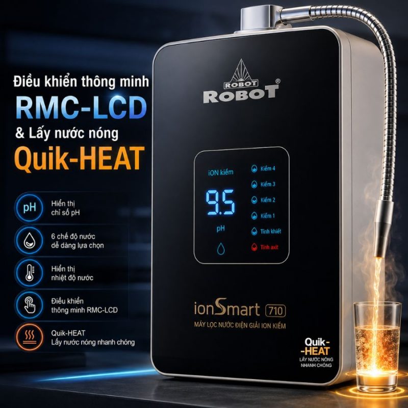 Máy lọc nước điện giải iON kiềm Robot ionSmart 710