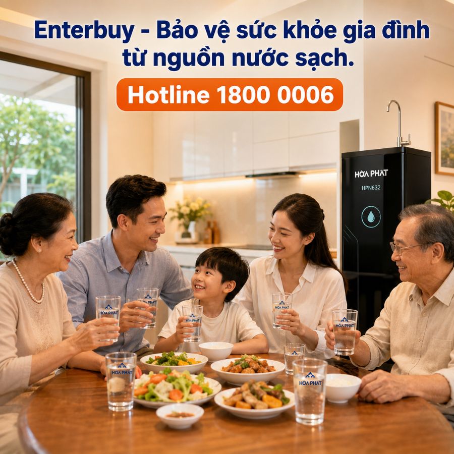 Enterbuy - Bảo vệ sức khỏe gia đình từ nguồn nước sạch