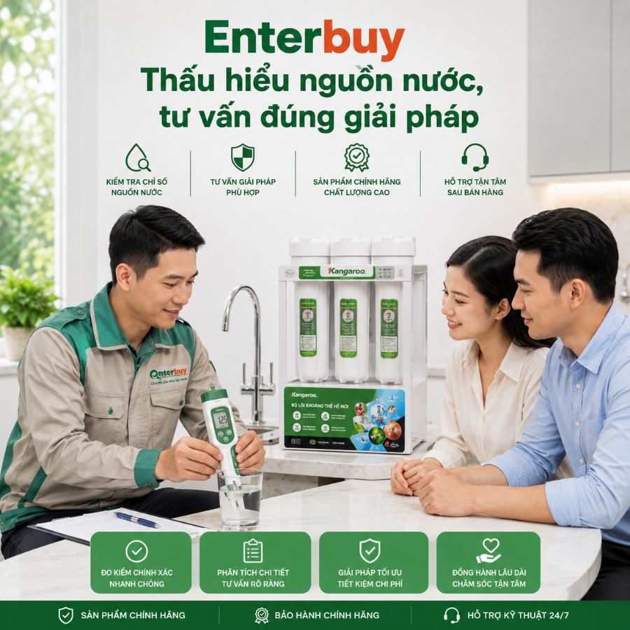 Enterbuy - Thấu hiểu nguồn nước, tư vấn đúng giải pháp