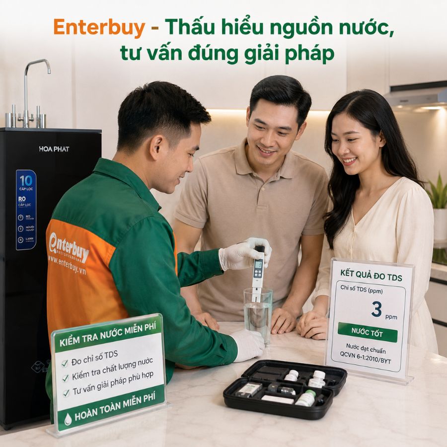 Enterbuy - Thấu hiểu nguồn nước, tư vấn đúng giải pháp
