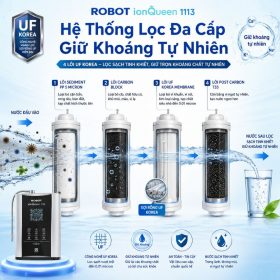 Máy lọc nước điện giải ion kiềm Robot ionQueen 1113 mới chính hãng