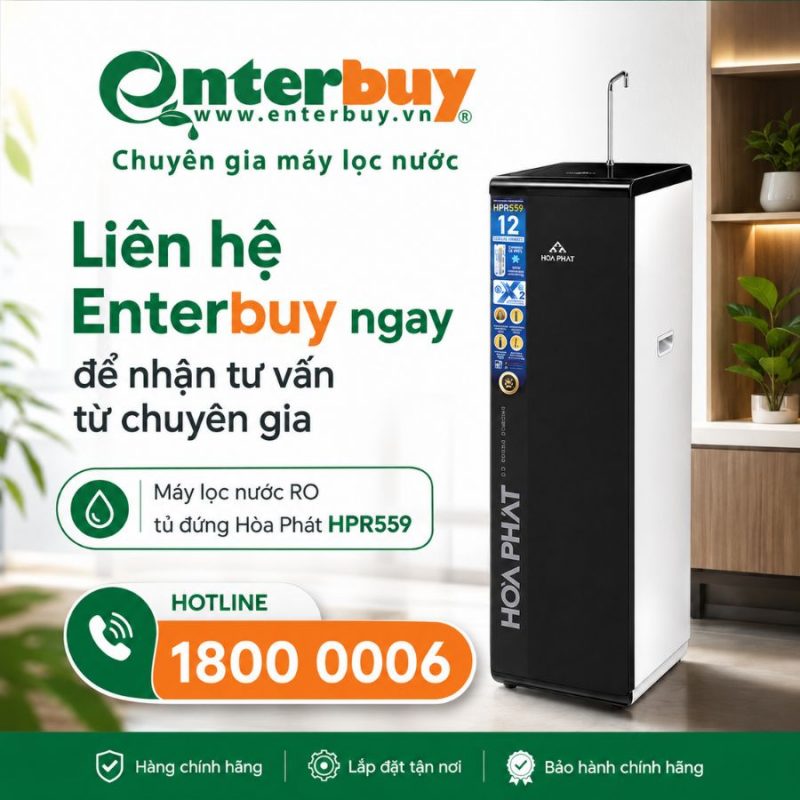 Máy lọc nước RO tủ đứng Hòa Phát HPR559