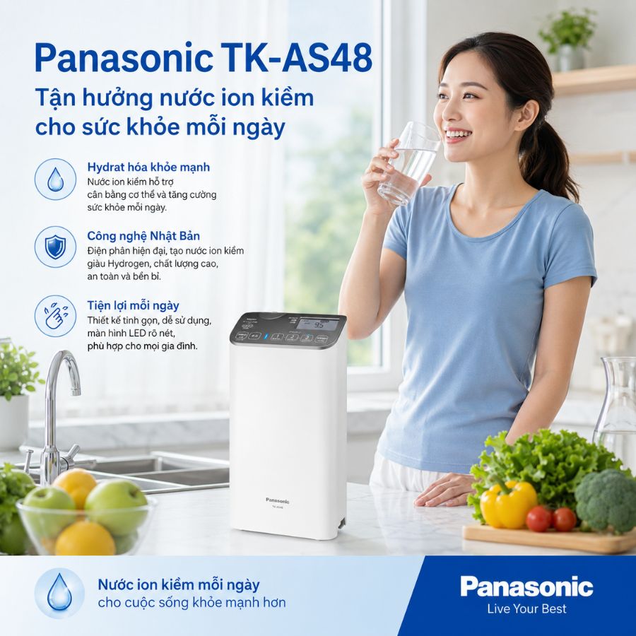 Lợi ích vượt trội của nước iON kiềm đối với sức khỏe gia đình
