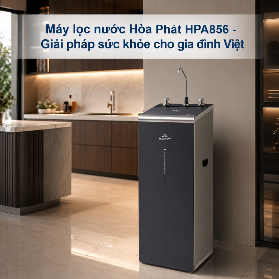Máy lọc nước Hòa Phát HPA856 - Giải pháp sức khỏe cho gia đình Việt
