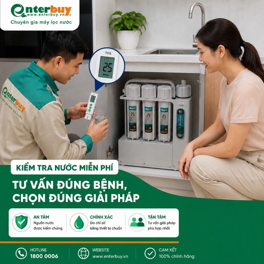 Dịch vụ kiểm tra nước và tư vấn giải pháp tại Enterbuy