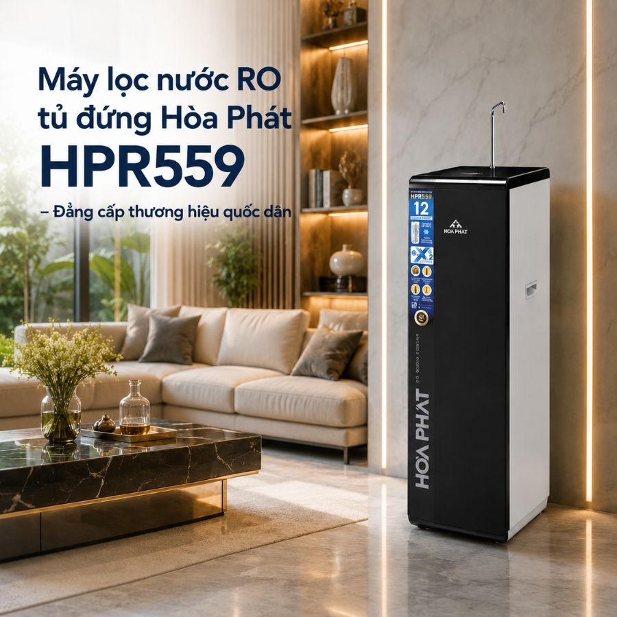Máy lọc nước RO tủ đứng Hòa Phát HPR559 - Đẳng cấp thương hiệu quốc dân