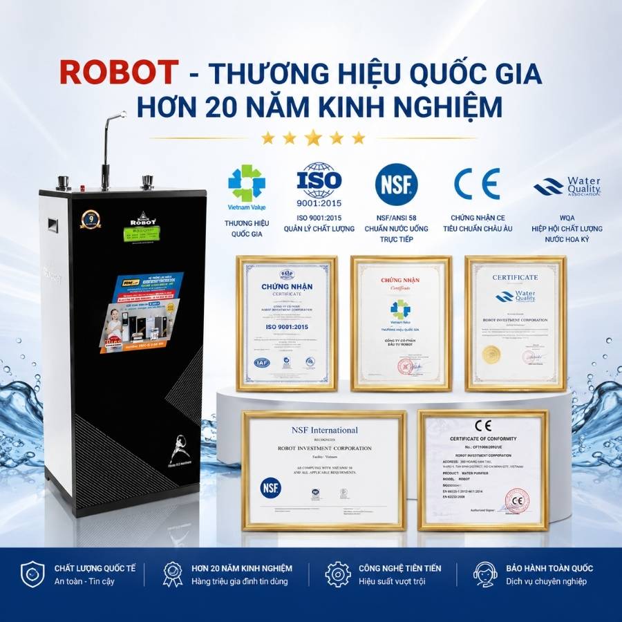 ROBOT - Thương hiệu quốc gia hơn 20 năm kinh nghiệm