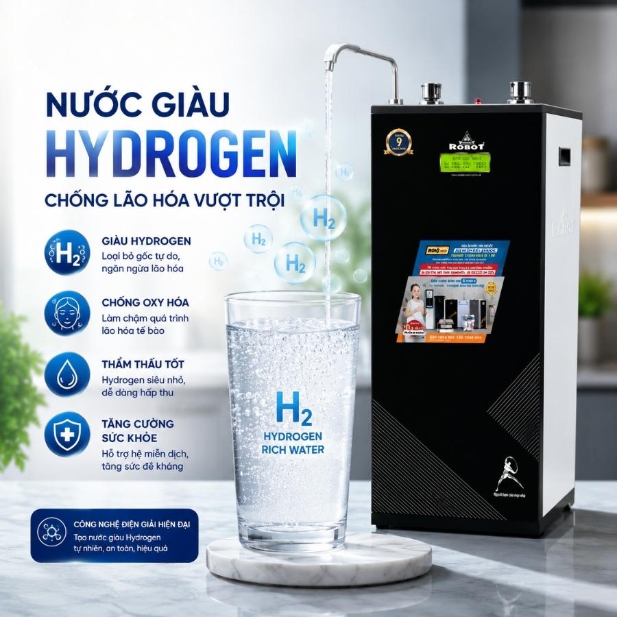 Nước giàu Hydrogen - Chống lão hóa vượt trội