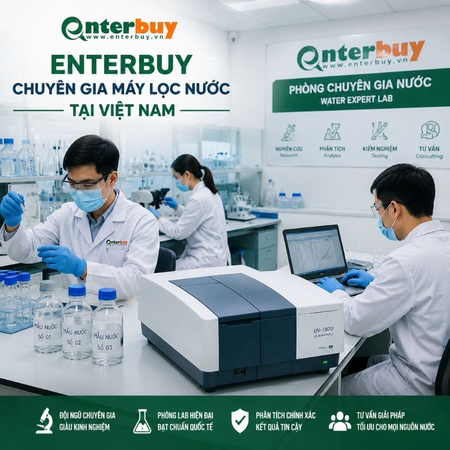 Hình ảnh đội ngũ chuyên gia tại Phòng Chuyên gia nước Enterbuy