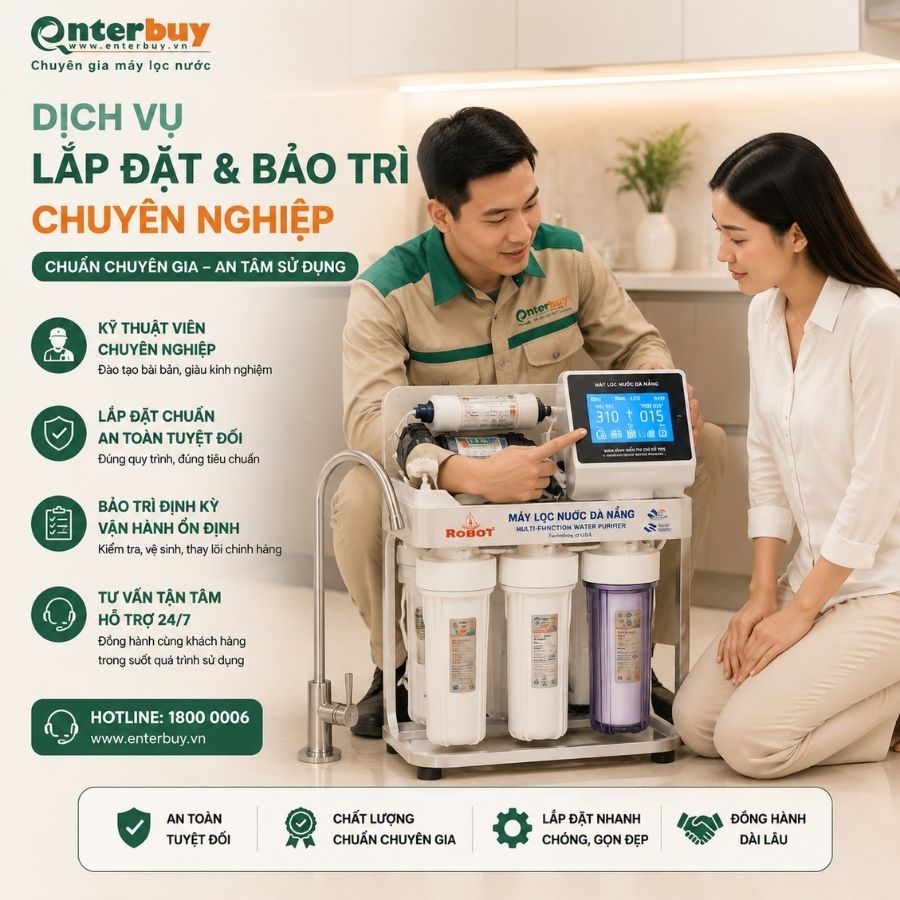 Dịch vụ lắp đặt và bảo trì chuyên nghiệp tại Enterbuy