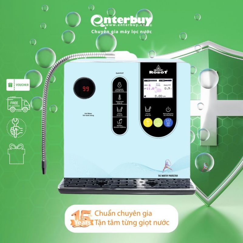 Máy lọc nước điện giải iON kiềm Robot ionSmart 911 miễn phí lắp đặt