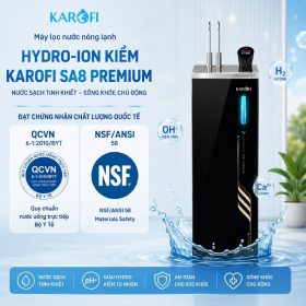 Máy lọc nước nóng lạnh Hydro-ion Kiềm Karofi SA8 PREMIUM