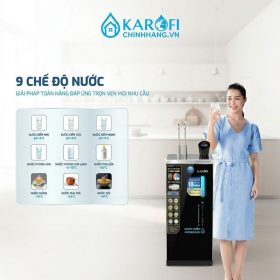 Máy lọc nước nóng lạnh Hydro-ion Kiềm Karofi SA8 PREMIUM