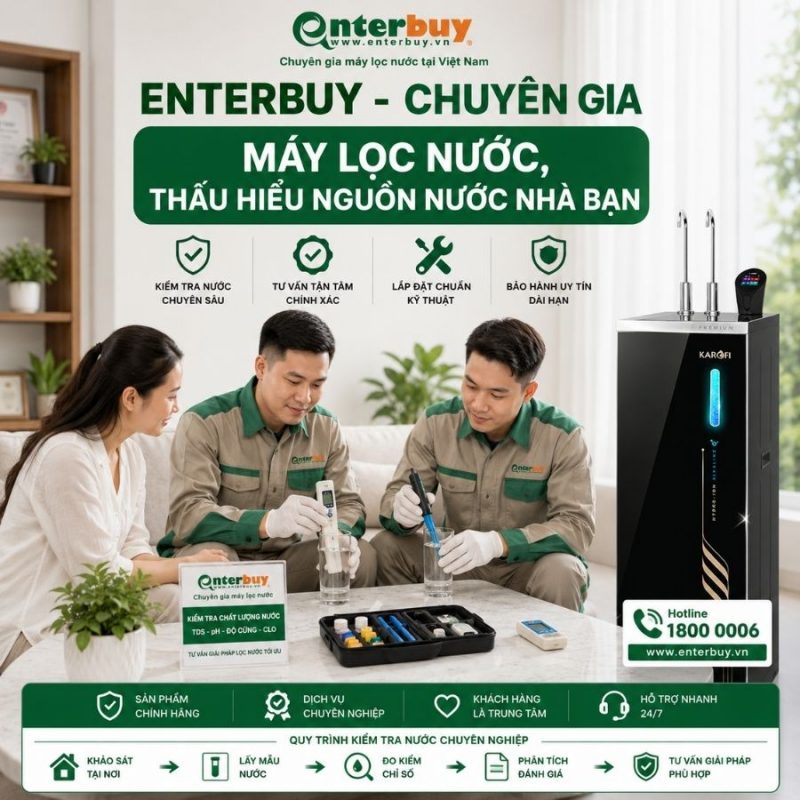 Máy lọc nước nóng lạnh Hydro-ion Kiềm Karofi SA8 PREMIUM