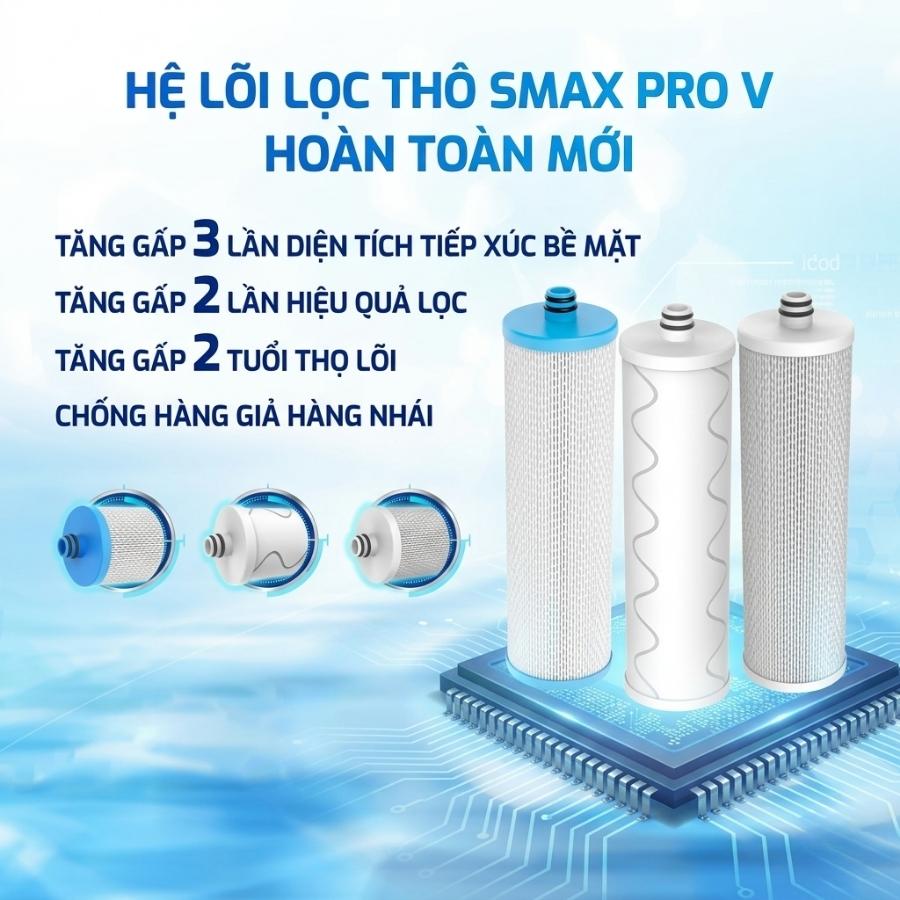 Hệ lõi lọc thô SMAX PRO V 1,2,3 hoàn toàn mới
