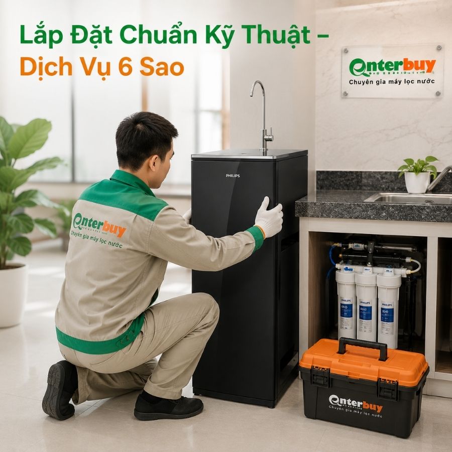 Dịch vụ lắp đặt máy lọc nước Philips chuẩn kỹ thuật 6 sao