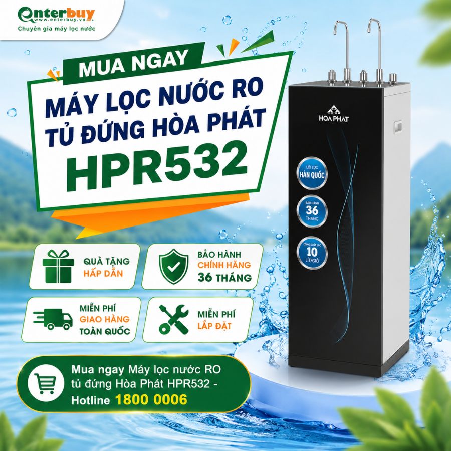 Mua ngay Máy lọc nước RO tủ đứng Hòa Phát HPR532