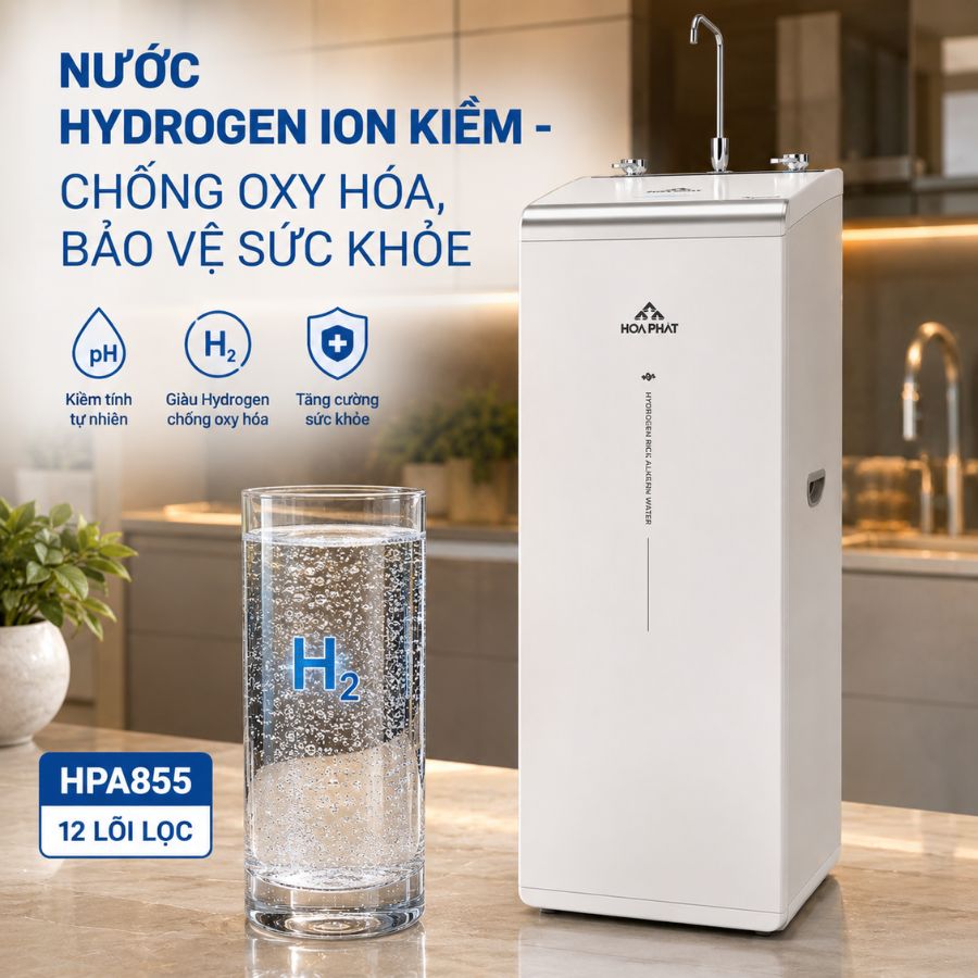 NƯỚC HYDROGEN ION KIỀM - CHỐNG OXY HÓA, BẢO VỆ SỨC KHỎE