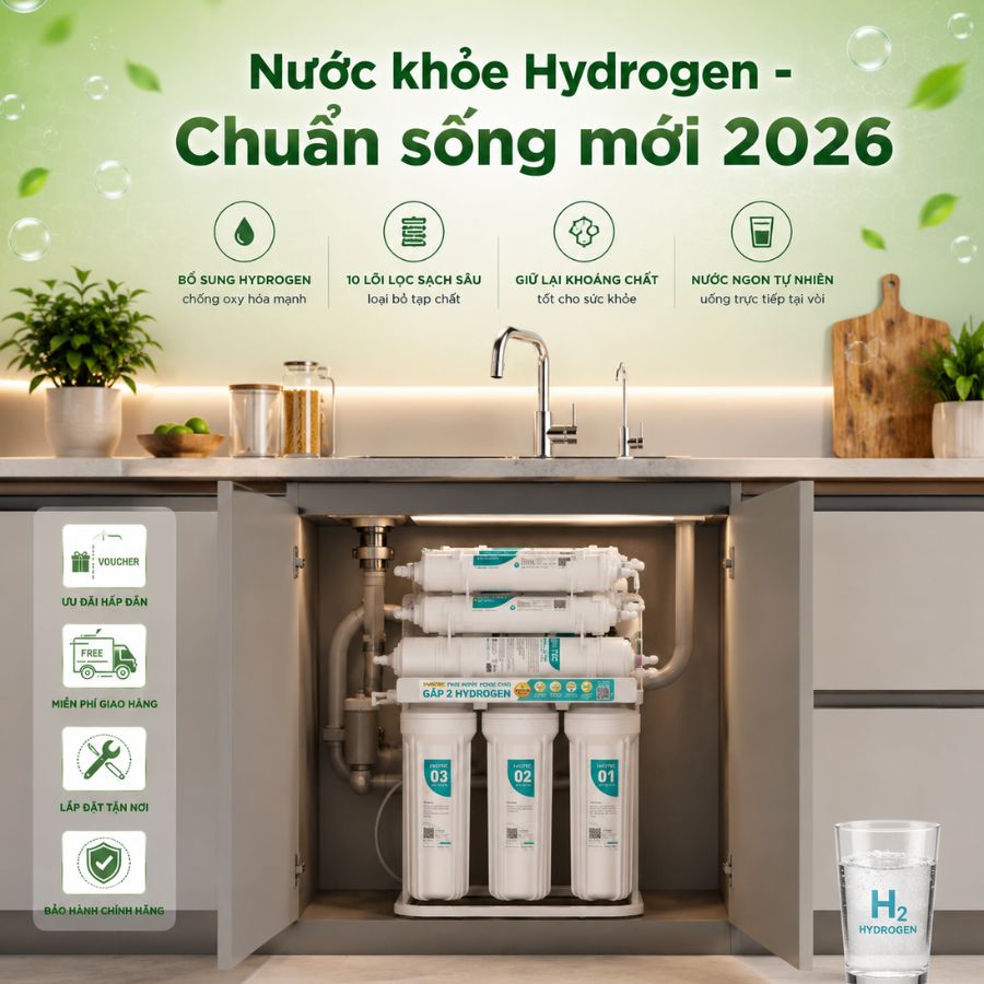 Karofi Livotec 218 - Nước khỏe Hydrogen - Chuẩn sống mới 2026