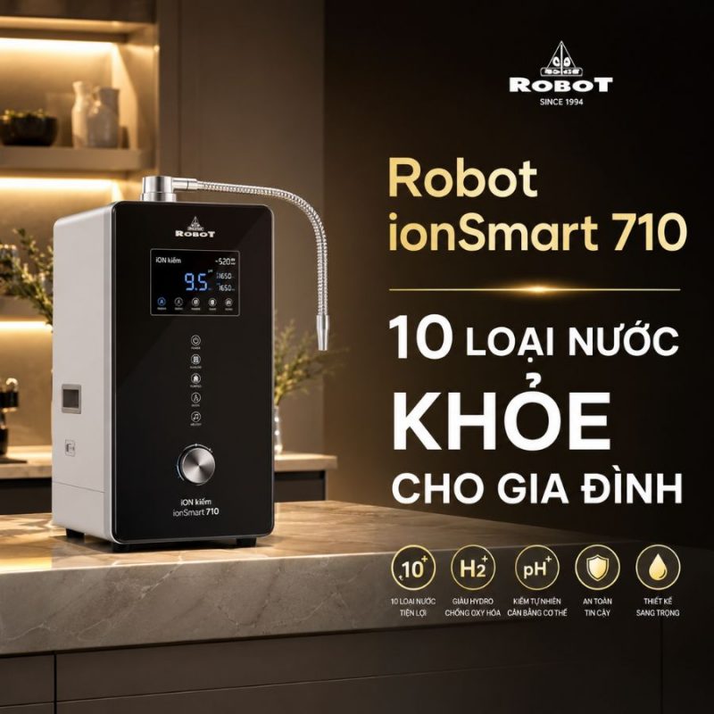 Máy lọc nước điện giải iON kiềm Robot ionSmart 710
