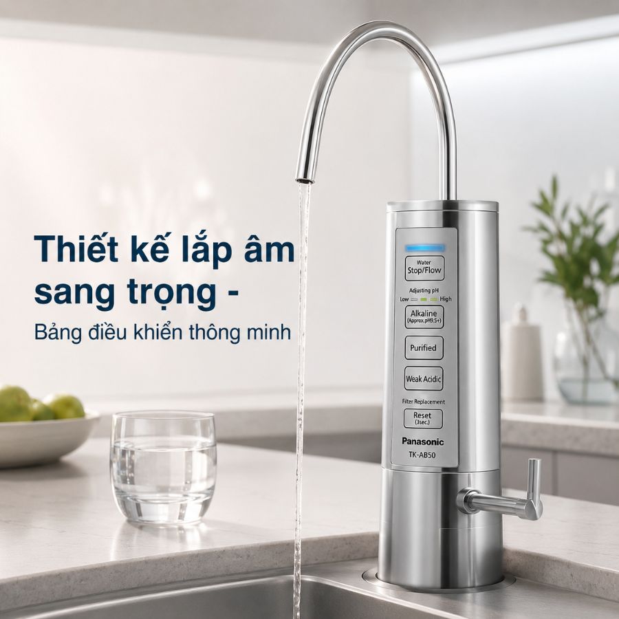 Thiết kế lắp âm sang trọng - Bảng điều khiển thông minh