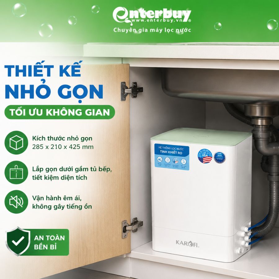 Thiết kế nhỏ gọn - Tối ưu không gian